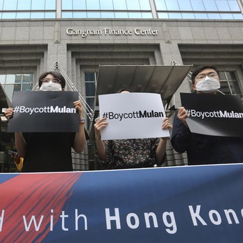 Bela Hong kong, Pendemo Korsel Serukan Boikot Film Mulan
