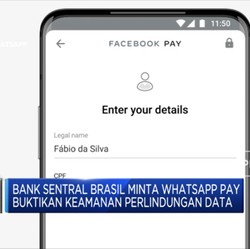 Bank Sentral Brasil Minta Bukti Keamanan WhatsApp Pay