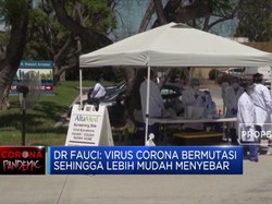 Fauci: Virus Corona Bermutasi Sehingga Lebih Mudah Menyebar