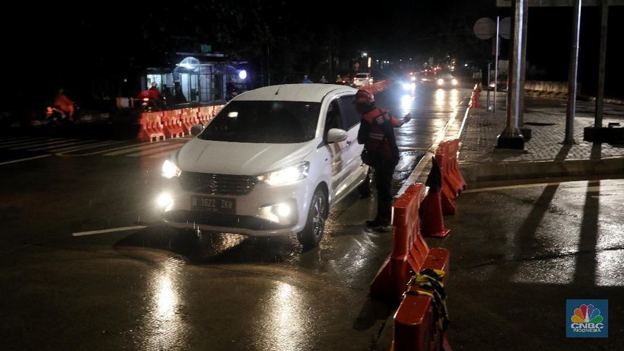 Gerbang Tol Sawangan (CNBC Indonesia/Andrean Kristianto)