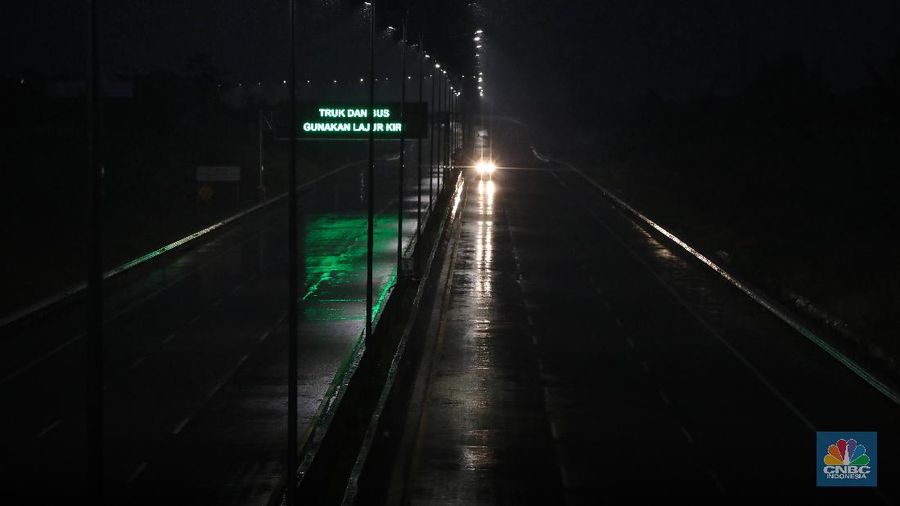 Gerbang Tol Sawangan (CNBC Indonesia/Andrean Kristianto)