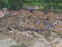 Intip Penampakan Akibat Banjir & Longsor di Jepang Selatan