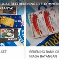 Heboh Jual Beli Rekening Bank di Online Shop, Ini Faktanya!