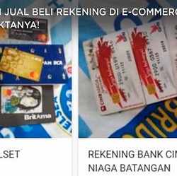Heboh Jual Beli Rekening Bank di Online Shop, Ini Faktanya!