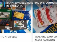 Heboh Jual Beli Rekening Bank di Online Shop, Ini Faktanya!