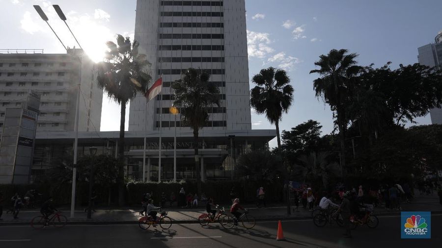 Layanan Bike Sharing berbasis aplikasi untuk masyarakat perkotaan. CNBC Indonesia/Tri Susilo