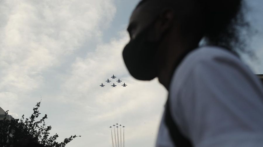 Perayaan 244 Tahun Amerika Serikat. AP/Patrick Semansky