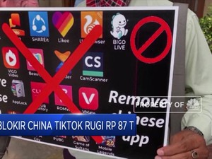 Diblokir China TikTok Rugi Rp 87 Triliun