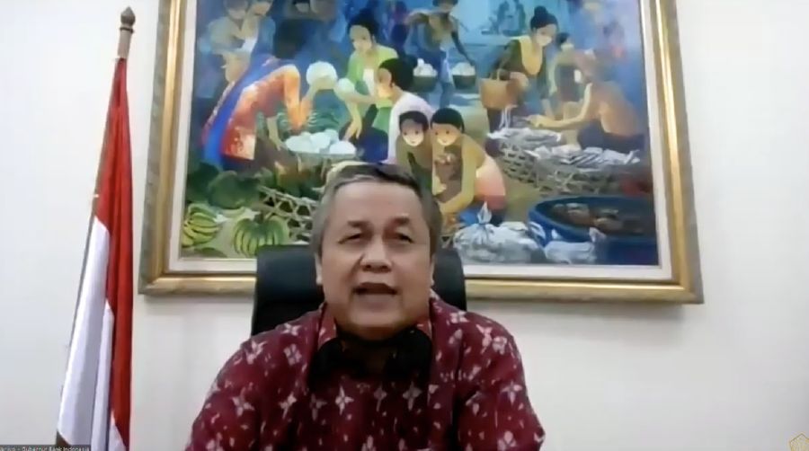 Gubernur Bank Indonesia Perry Warjiyo memberikan Keterangan Pers Mengenai Burden Sharing Antara Pemerintah dan Bank Indonesia (Tangkapan Layar Youtube Kemenkeu RI)