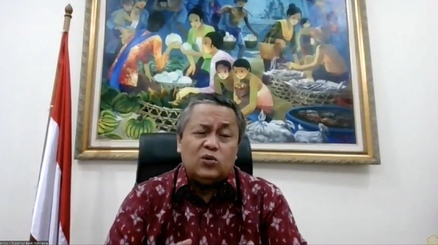 Gubernur Bank Indonesia Perry Warjiyo memberikan Keterangan Pers Mengenai Burden Sharing Antara Pemerintah dan Bank Indonesia (Tangkapan Layar Youtube Kemenkeu RI)