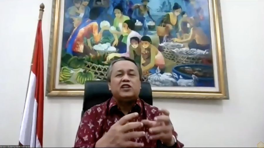 Gubernur Bank Indonesia Perry Warjiyo memberikan Keterangan Pers Mengenai Burden Sharing Antara Pemerintah dan Bank Indonesia (Tangkapan Layar Youtube Kemenkeu RI)