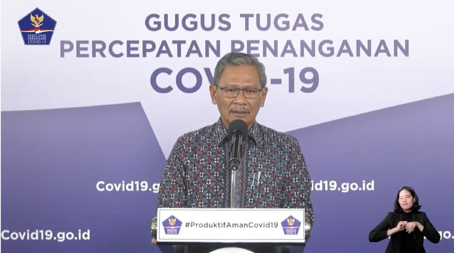 Juru Bicara Pemerintah untuk Covid-19 Achmad Yurianto (Tangkapan Layar Youtube BNPB Indonesia)