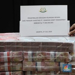 Gokil! Hari Ini Kejagung Kelimpahan Tumpukan Uang Rp 97 M