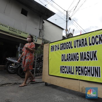 Duh! 2 RW Grogol Di-Lockdown Gara-Gara 16 Warga Positif Covid