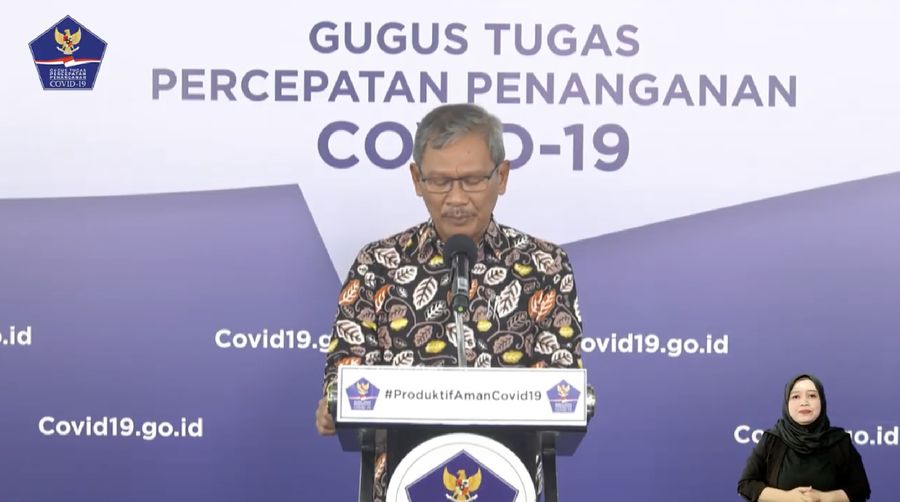 Juru Bicara Pemerintah untuk Covid-19 Achmad Yurianto (Tangkapan Layar Youtube BNPB Indonesia)