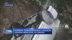 Korban Tewas Banjir & Longsor Jepang Mencapai 50 Orang