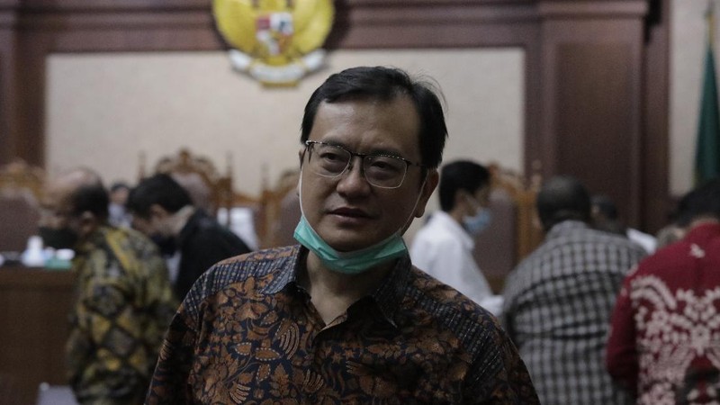 Benny Tjokrosaputro Jalani Sidang Jiwasraya (CNBC Indonesia/ Tri Susilo)
