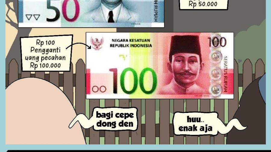 INFOGRAFIS (Komik), Desain Baru Rupiah, Redenominasi Rupiah