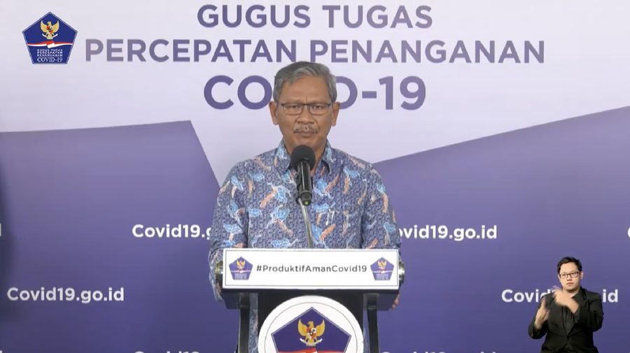 Juru Bicara Pemerintah untuk Covid-19 Achmad Yurianto (Tangkapan Layar Youtube BNPB Indonesia)