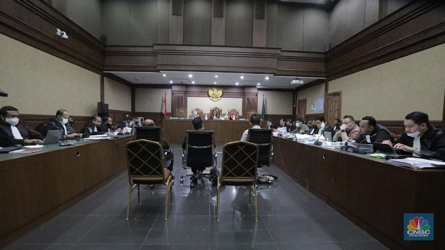 Heru Hidayat, tersangka kasus Jiwasraya. (CNBC Indonesia/Ferry Sandi)