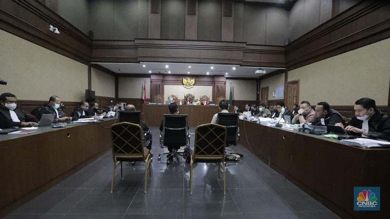 Heru Hidayat, tersangka kasus Jiwasraya. (CNBC Indonesia/Ferry Sandi)