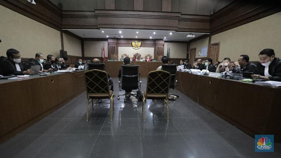 Benny Tjokrosaputro Jalani Sidang Jiwasraya (CNBC Indonesia/ Tri Susilo)
