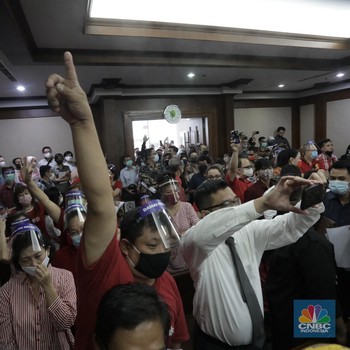 Penampakan Nasabah KSP Indosurya 'Serbu' Sidang di PN Jakpus