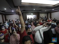 Penampakan Nasabah KSP Indosurya 'Serbu' Sidang di PN Jakpus
