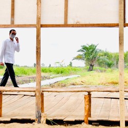 Bertolak ke Sumatera Utara, Jokowi Cek Lumbung Pangan Raksasa