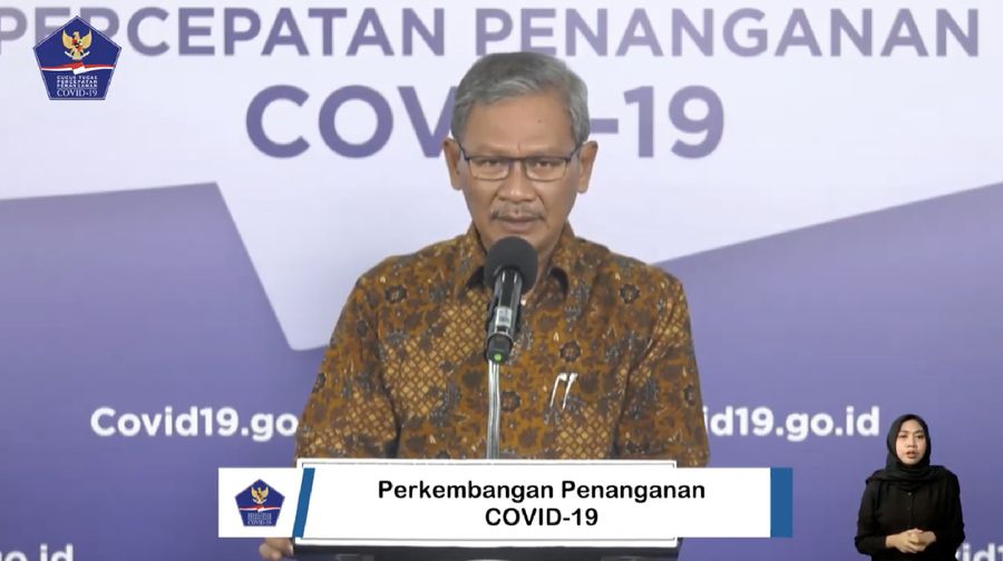 Juru Bicara Pemerintah untuk Covid-19 Achmad Yurianto (Youtube BNPB Indonesia)
