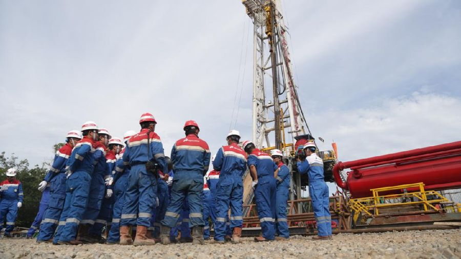 Pertamina EP Tajak Sumur BLK INF-2 di Muara Enim (Dok. Pertamina EP)