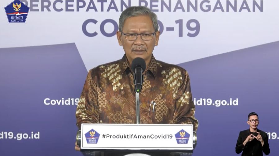 Achmad Yurianto selaku Juru Bicara Pemerintah Covid-19. (Dok: BNPB)