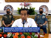 Jokowi Kembali Sentil Rekor Kasus Positif Corona di RI