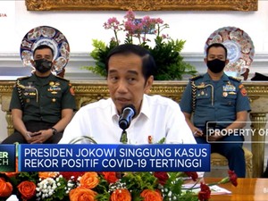 Jokowi Kembali Sentil Rekor Kasus Positif Corona di RI