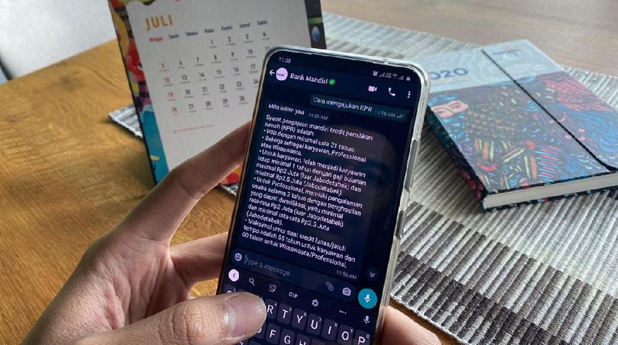 Layanan Interaktif Bank Mandiri 24 Jam Kini Hadir di Aplikasi Whatsapp. Dok. Ist