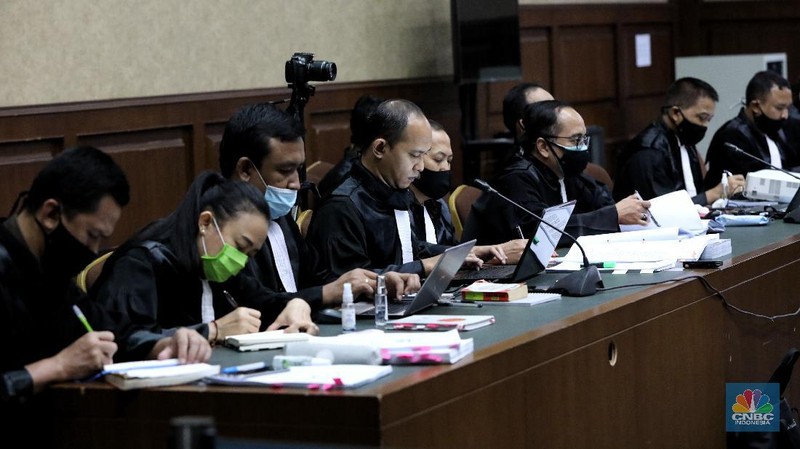 Sidang lanjutan Jiwasraya. CNBC Indonesia/Andrean Kristianto