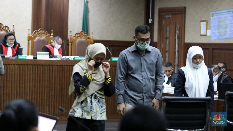 Sidang lanjutan Jiwasraya. CNBC Indonesia/Andrean Kristianto