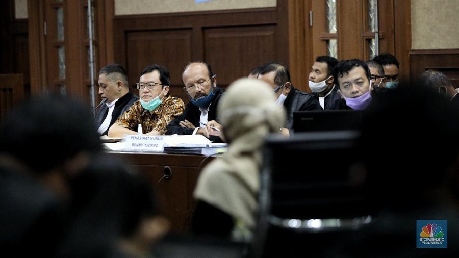 Sidang lanjutan Jiwasraya. CNBC Indonesia/Andrean Kristianto