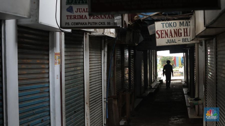 Ilustrasi pasar Cempaka Putih. (CNBC Indonesia/Muhammad Sabki)