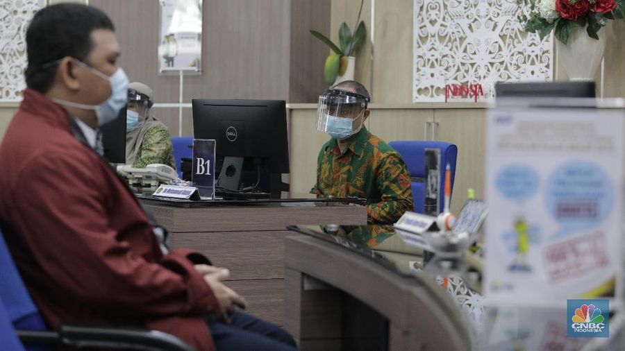 Ilustrasi pelayanan pajak. (CNBC Indonesia/Muhammad Sabki)