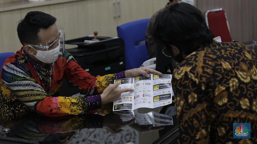 Ilustrasi pelayanan pajak. (CNBC Indonesia/Muhammad Sabki)