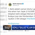 Ini Balasan Kemlu Atas Klaim Batik Oleh China