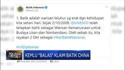 Ini Balasan Kemlu Atas Klaim Batik Oleh China