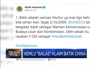 Ini Balasan Kemlu Atas Klaim Batik Oleh China