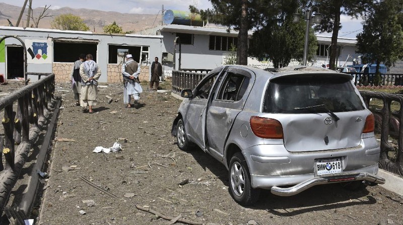 Kantor Intelijen Afghanistan Dibom. AP