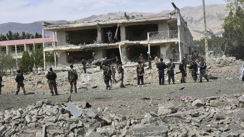 Kantor Intelijen Afghanistan Dibom. AP