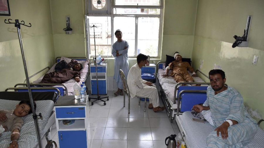 Kantor Intelijen Afghanistan Dibom. AP