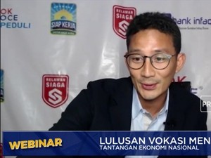 Sandiuno: Lulusan Vokasi Tidak Match Dengan Dunia Kerja