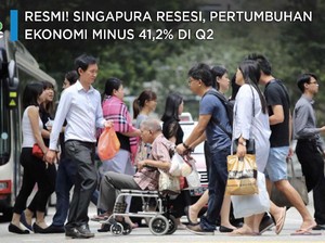 Resmi! Singapura Resesi, Ekonomi -41,2% di Q2-2020