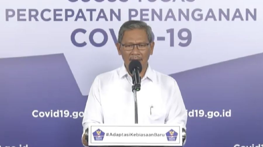 Achmad Yurianto selaku Juru Bicara Pemerintah Covid-19. (Dok: BNPB)